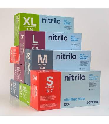 Wegwerfbaren Handschuhe aus Nitril (x100)