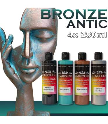 Bronzefarbe mit Patina-Effekt –  komplettes Acryl-Set