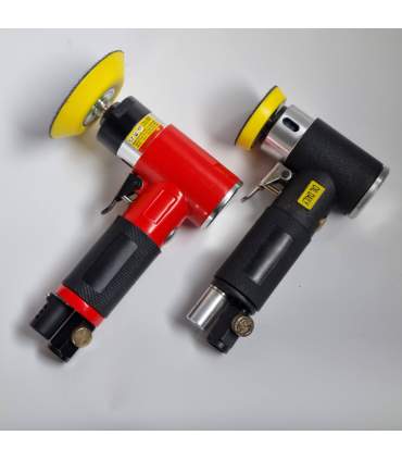 Mini-Druckluftpolierer 75 mm mit Teller und Schaumstoff