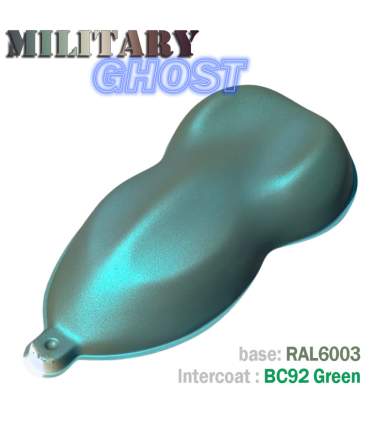 Autolack im MILITARY GHOST-Look – matt-perlmuttfarben