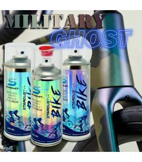 Fahrradlackierung im MILITARY GHOST-Look – matt-perlmuttfarben