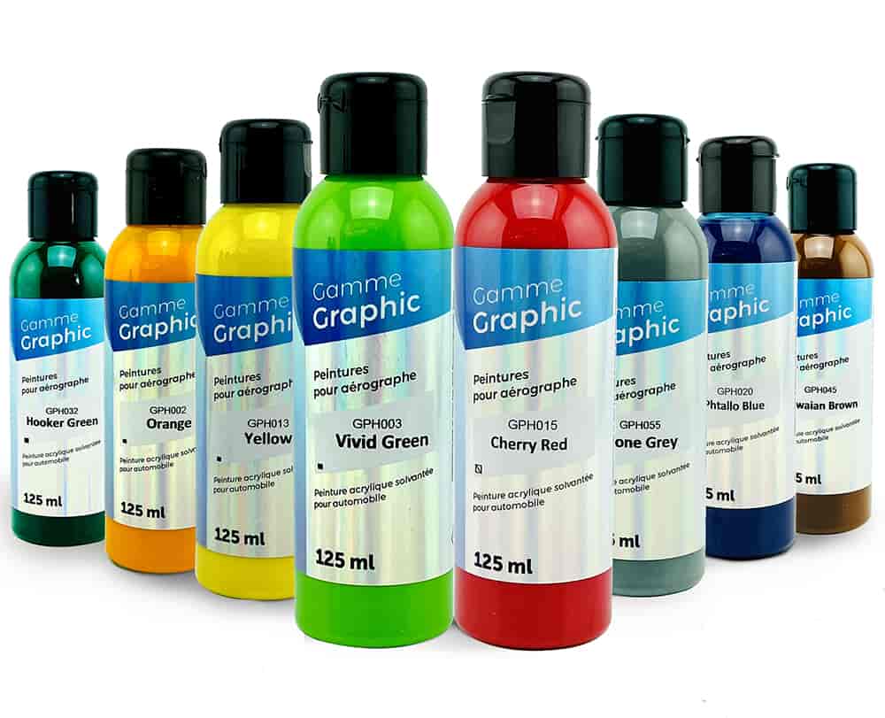 Deckende Farben von GRAPHIC Airbrush-Farben