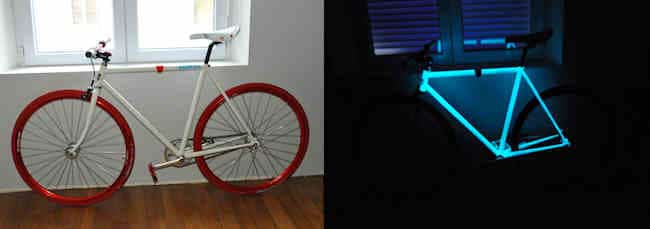 Wie lackiert man ein Fahrrad mit phosphoreszierender Farbe?