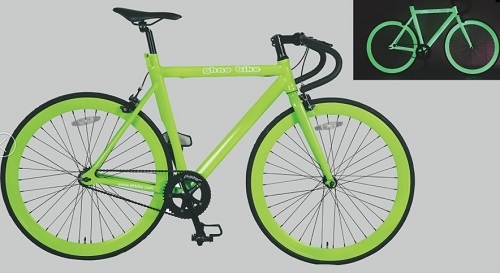 Phosphoreszierende Farbe für das Fahrrad