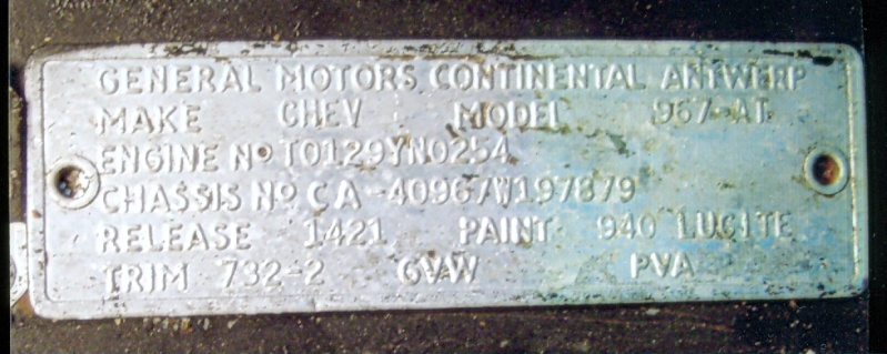 Farcode auto GENERAL MOTORS - Autolack GENERAL MOTORS