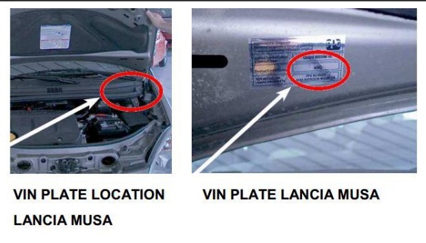 Farcode auto LANCIA - Autolack LANCIA