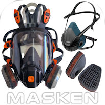 Atemschutzmasken und Filterpatronen für Atemschutzmasken